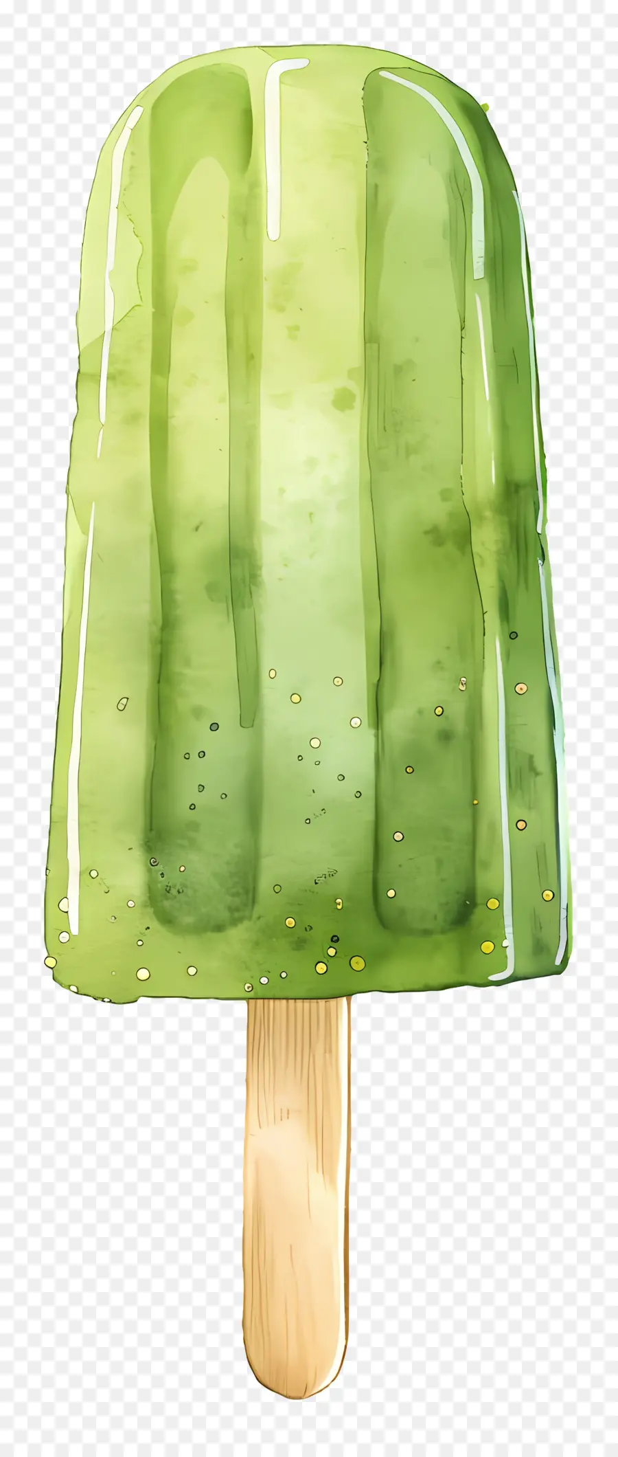 Las Paletas De Helado，Verde Helado PNG