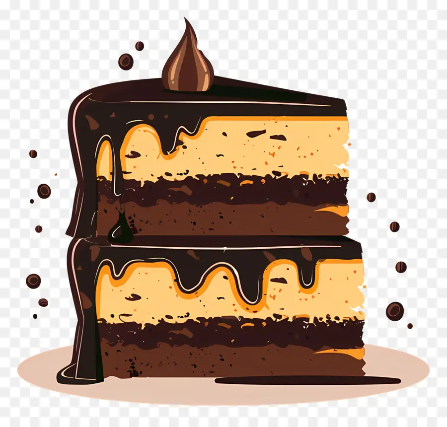 Pastel De Chocolate，Glaseado De Chocolate PNG