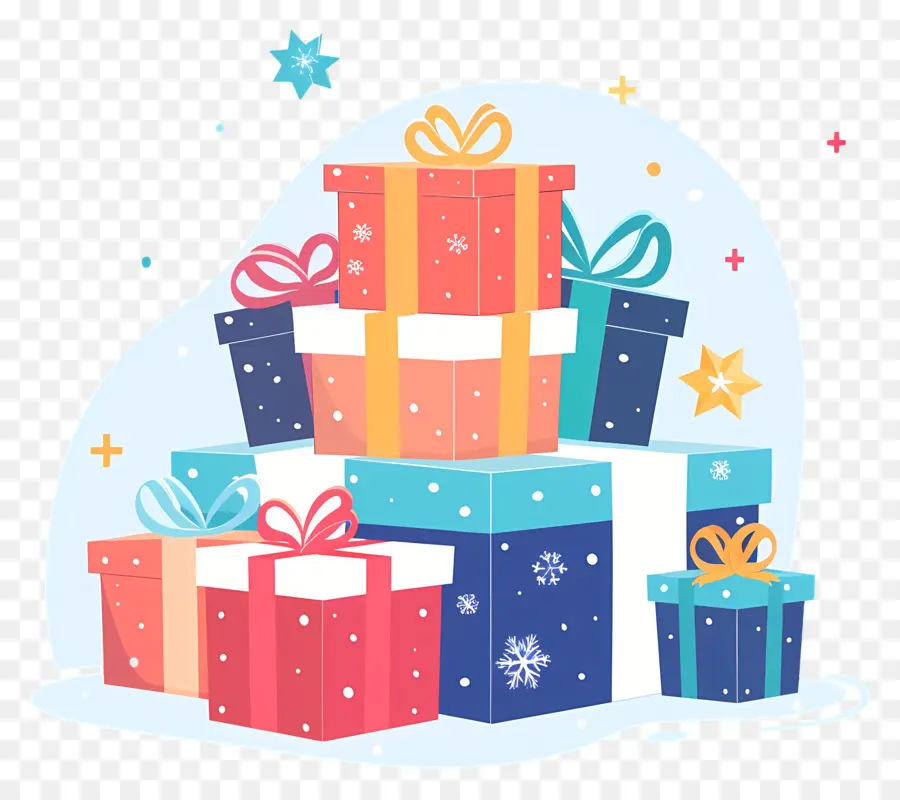 Christmas Presenta，Cajas De Regalo PNG