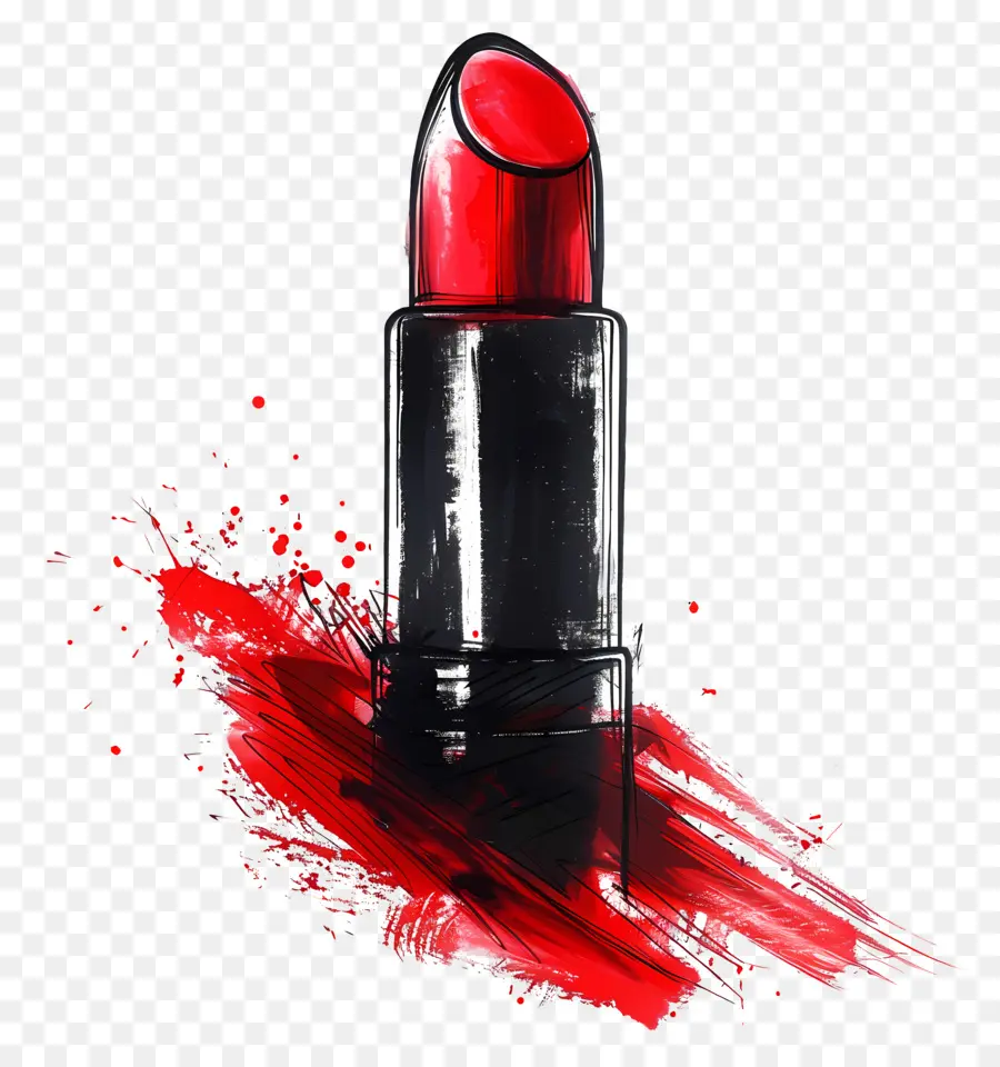 Barra De Labios，El Lápiz Labial Rojo PNG