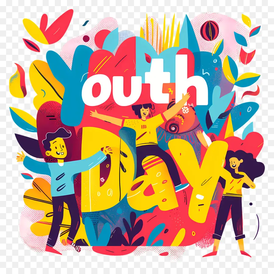 Día Internacional De La Juventud，Abrazo Grupal PNG