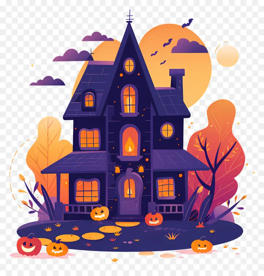 Casa De Halloween，Casa Embrujada PNG