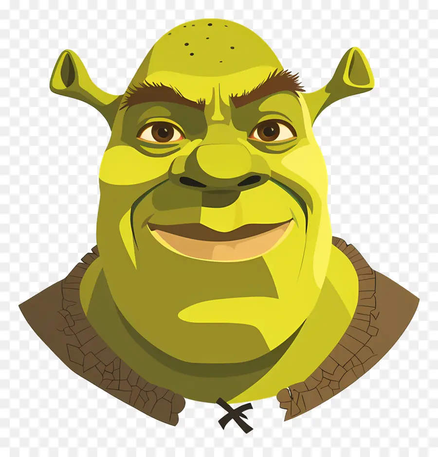 Cabeza De Shrek，Ogro Verde PNG