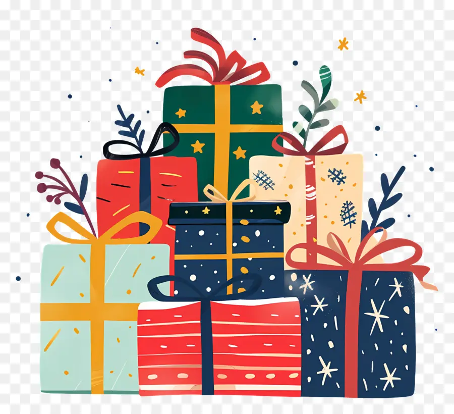 Regalos De Navidad，Cajas De Regalo PNG