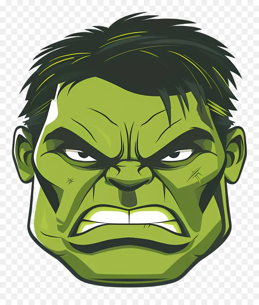 Cabeza De Hulk，Hulk Verde PNG