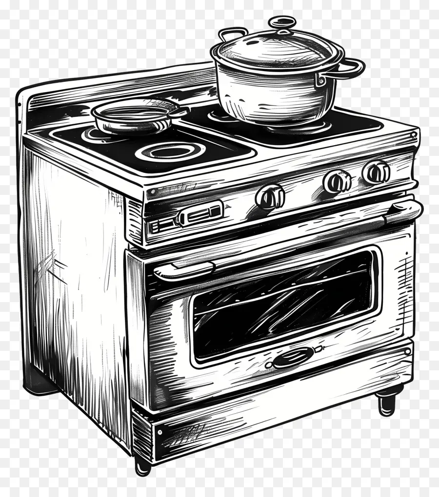 Estufa Y Horno，Estufa Vintage PNG