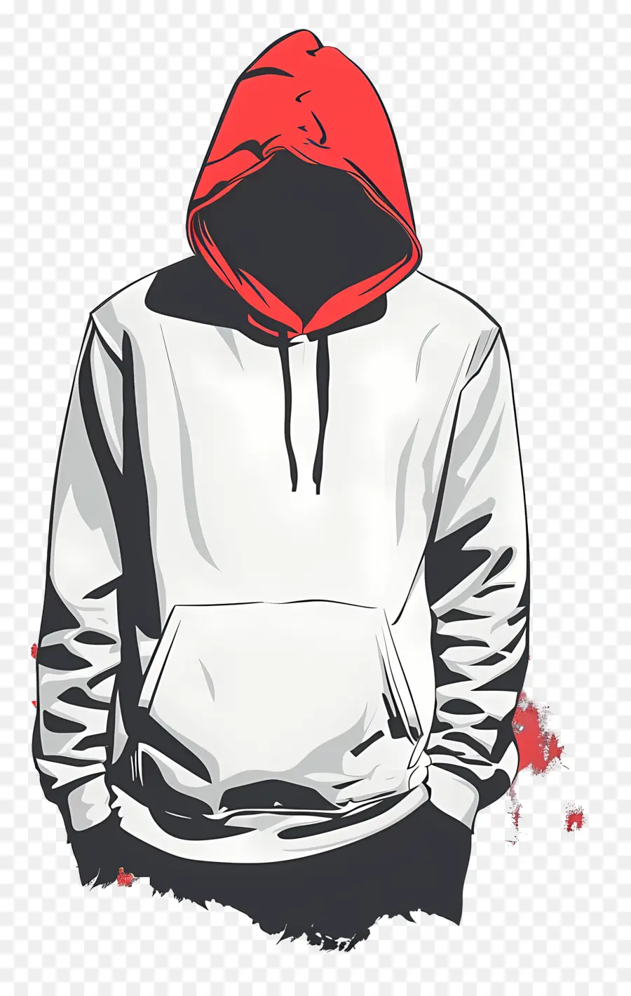 Sudadera Con Capucha，Silueta PNG