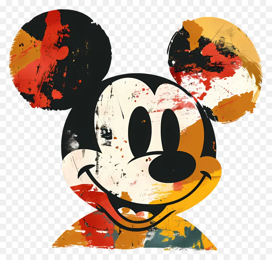 Cabeza De Mickey Mouse，Ratón Colorido PNG