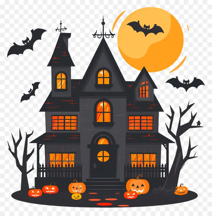 Casa De Halloween，Casa Embrujada PNG