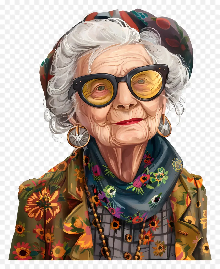 Mayor，Mujer Anciana PNG