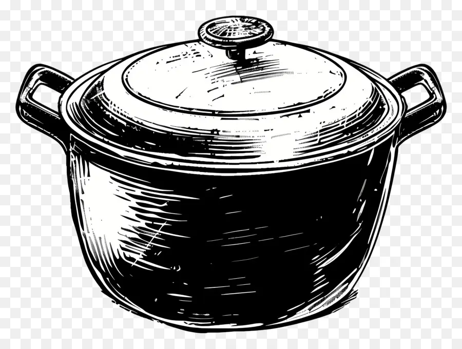 Olla Para Hornear，Olla De Cocina Negra PNG