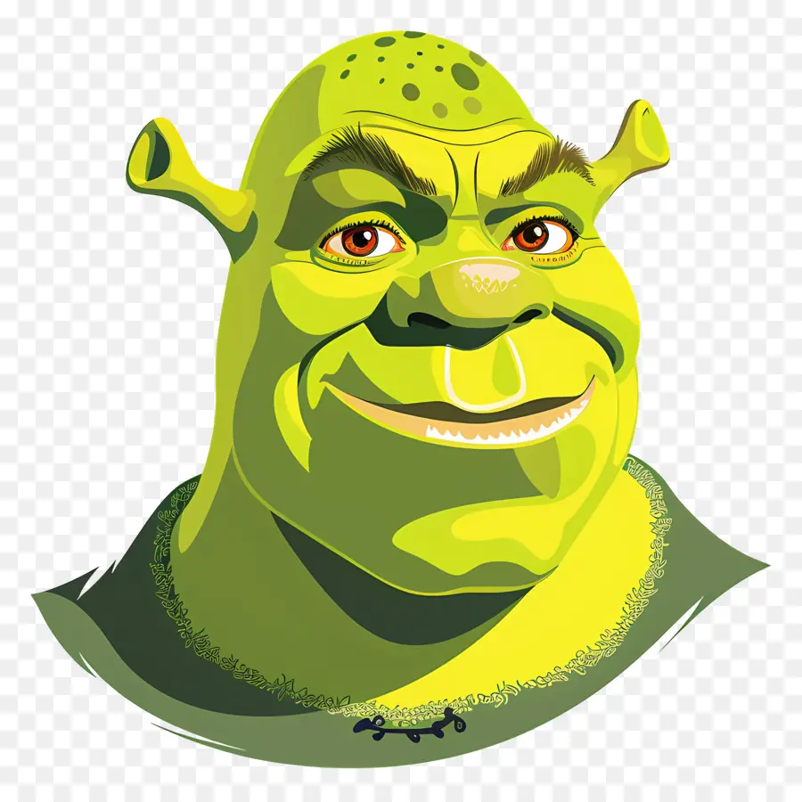 Cabeza De Shrek，Ogro Verde PNG