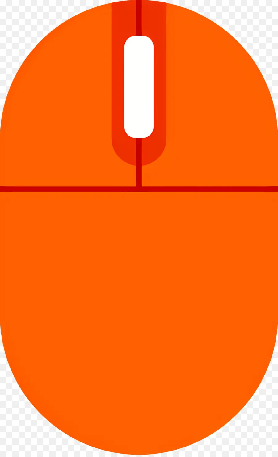 El Ratón De La Computadora，Mouse De Computadora Naranja PNG