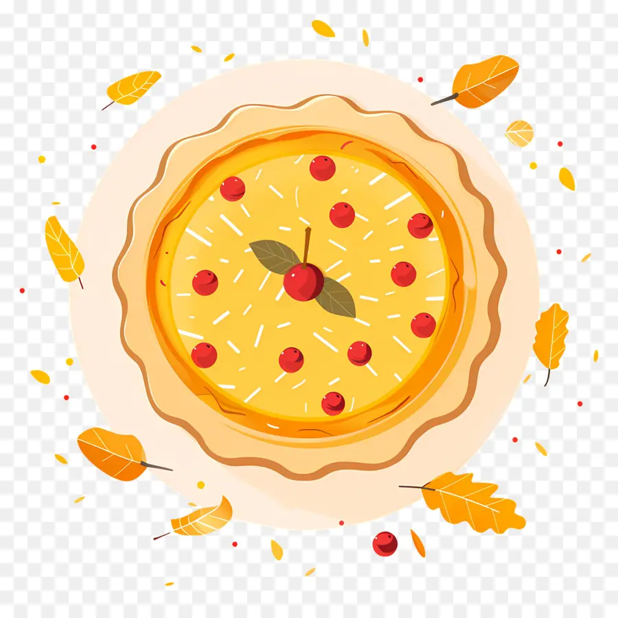 Pastel De Acción De Gracias，Pastel De Cereza PNG