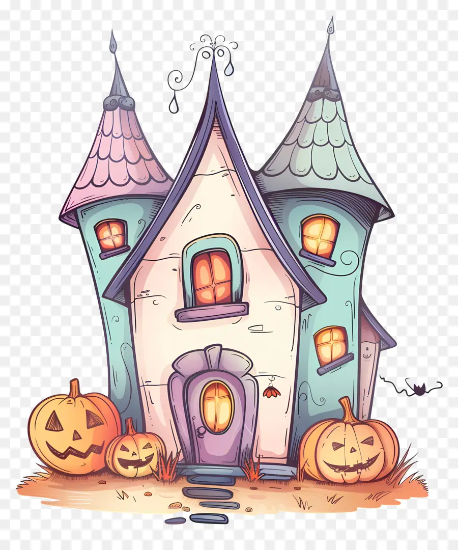 Casa De Halloween，Casa Embrujada PNG