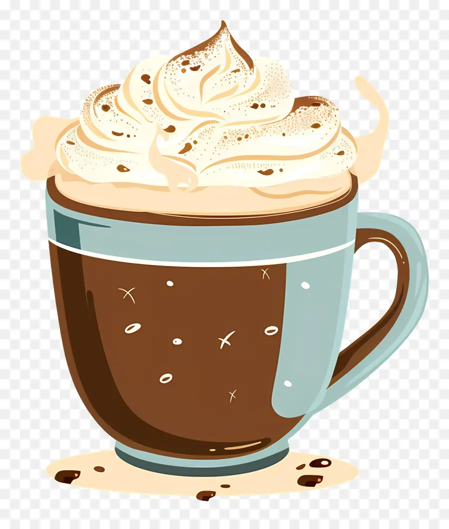 Chocolate Caliente，Crema Batida PNG