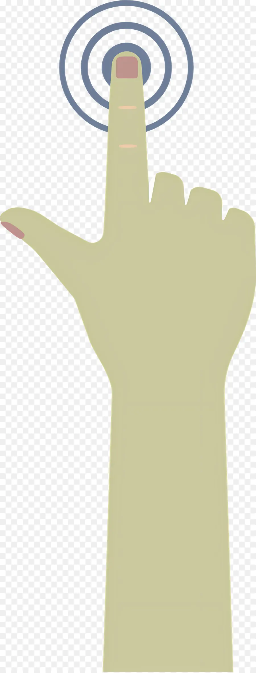 Pulsación Larga，Gesto De La Mano PNG