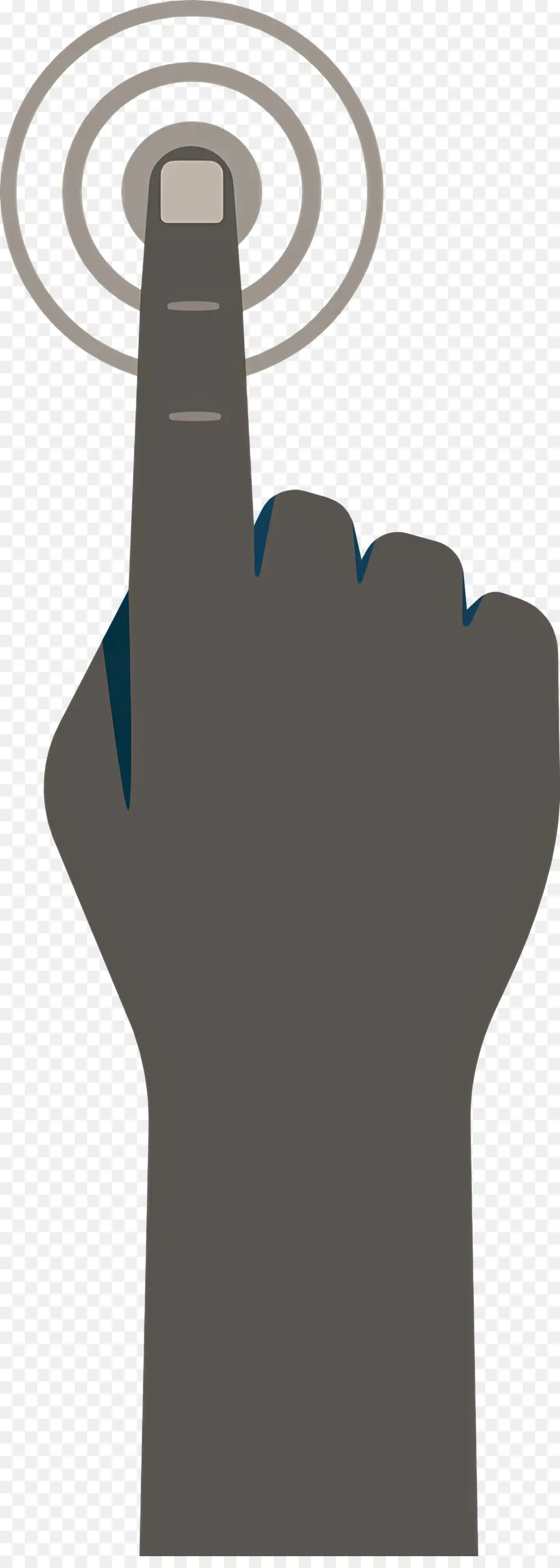 Pulsación Larga，El Gesto Con La Mano PNG