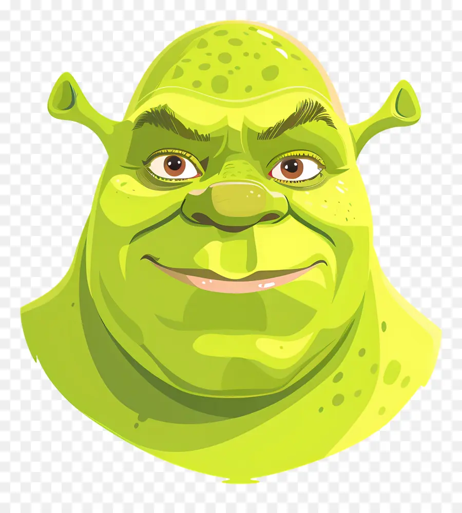 Cabeza De Shrek，Ogro Verde PNG