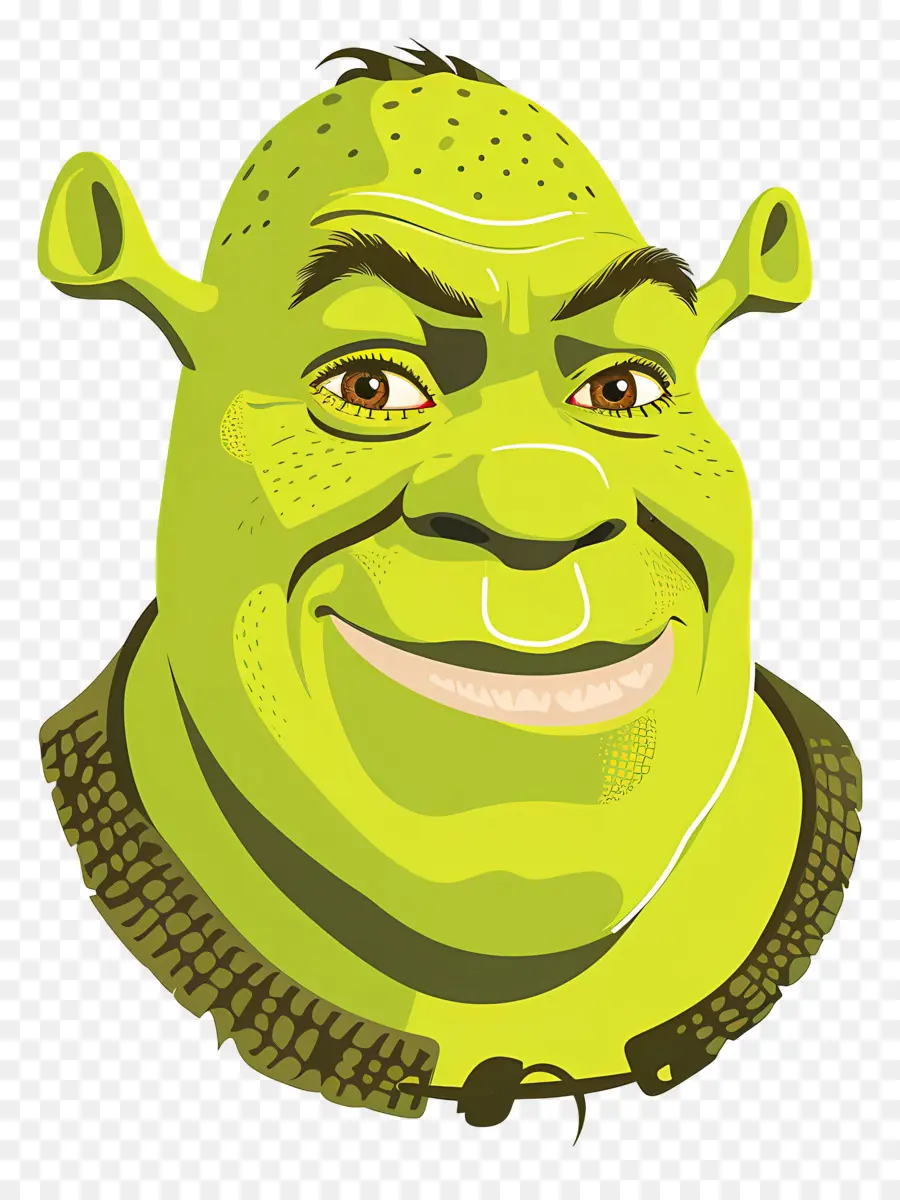 Cabeza De Shrek，Ogro Verde PNG