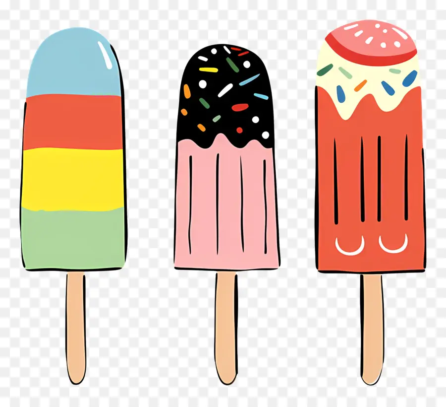 Las Paletas De Helado，Conos De Helado PNG