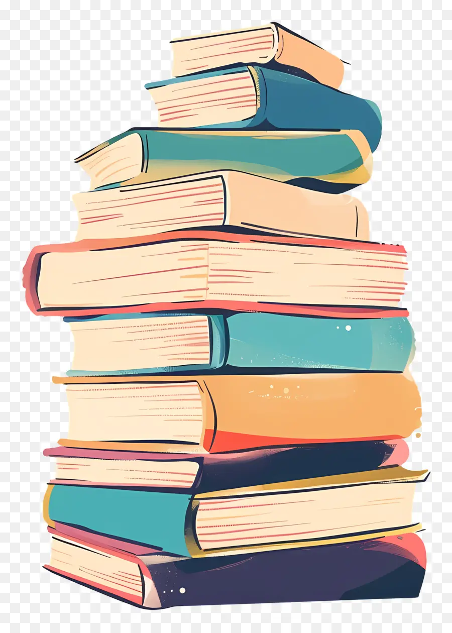 Pila De Libros，Libros PNG