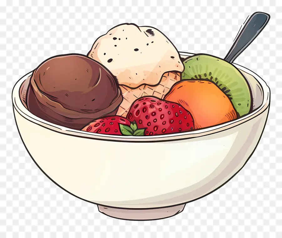 Tazón De Helado，Helado PNG