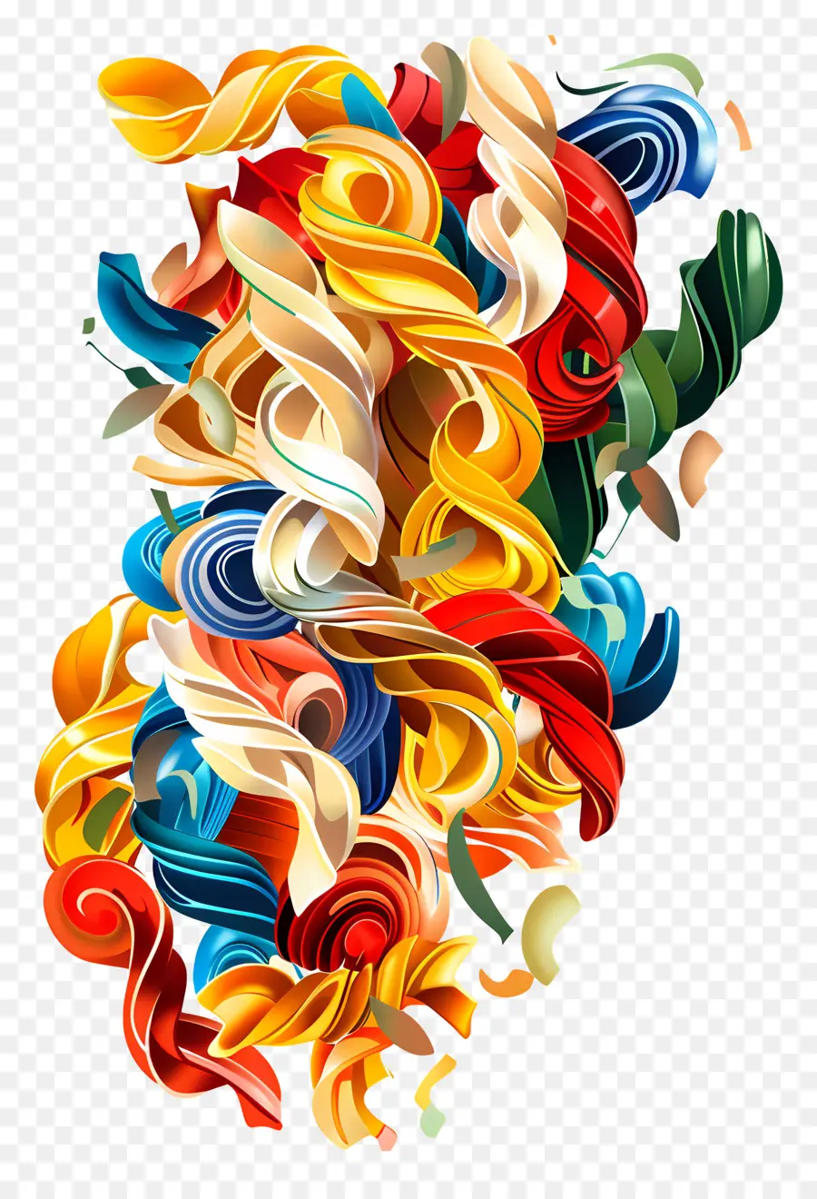 Pastas，Cintas De Colores PNG