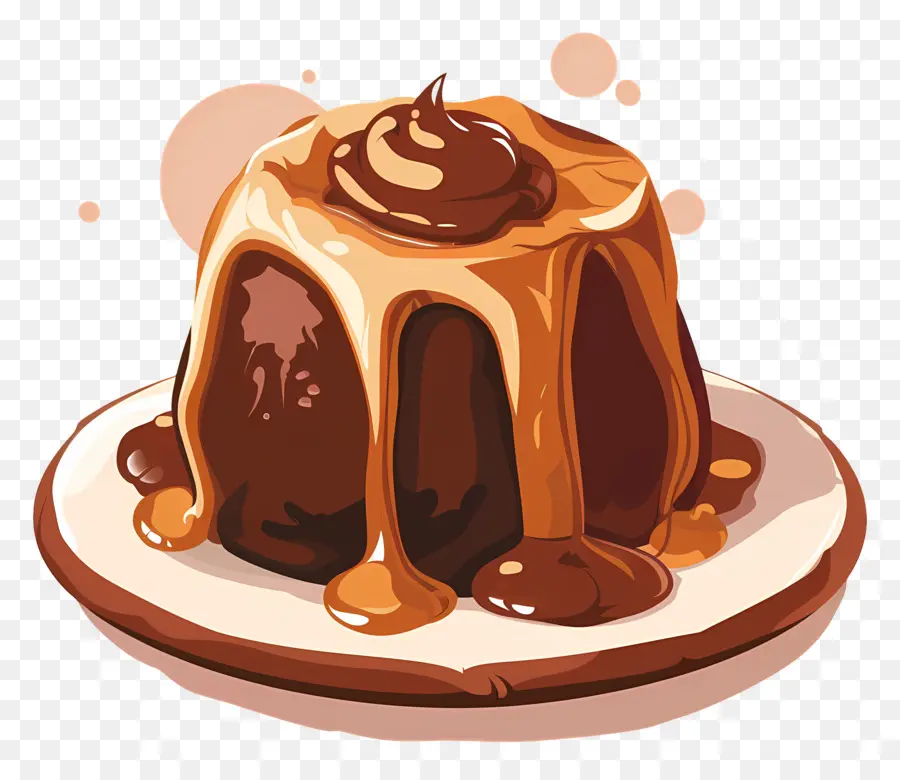 Pastel De Lava，Postre De Chocolate PNG