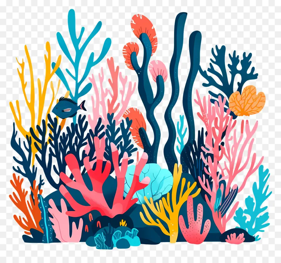 Los Arrecifes De Coral，Los Corales PNG