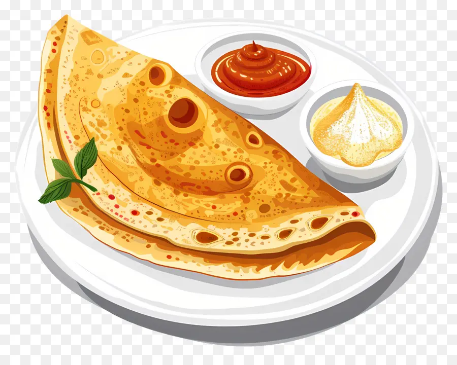 Dosa，Pan Plano Relleno PNG