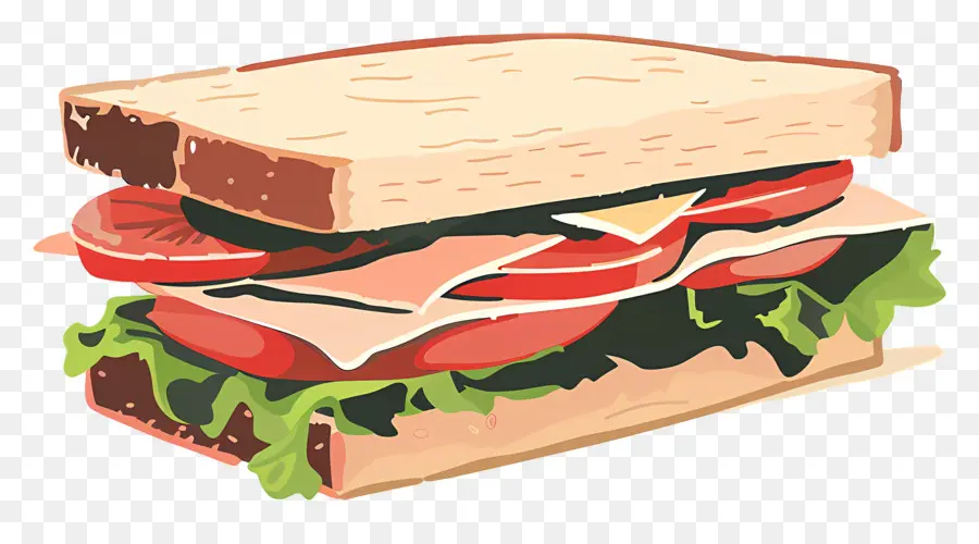 Sandwich，Sándwich De Pavo PNG