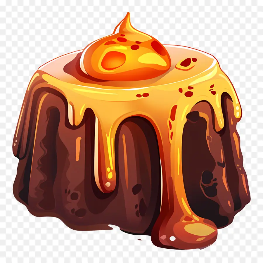 Pastel De Lava，Pastel De Lava De Chocolate PNG