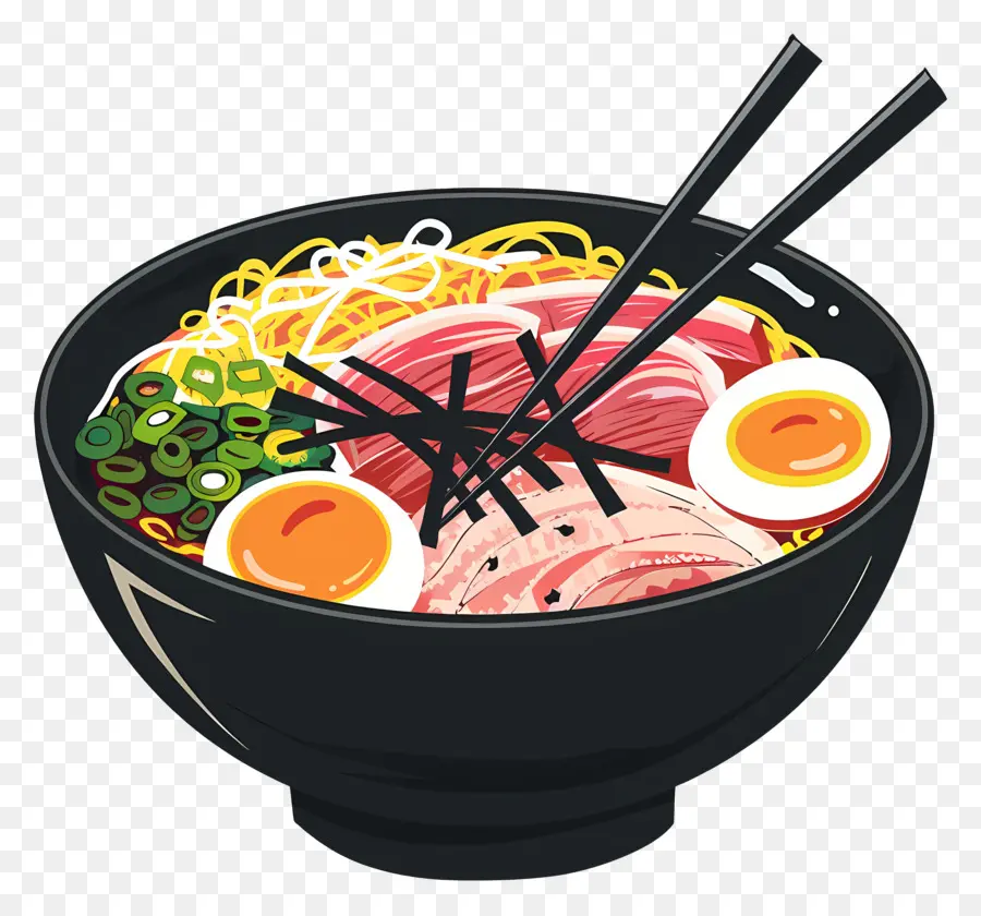 Ramen，Negro Bowl PNG