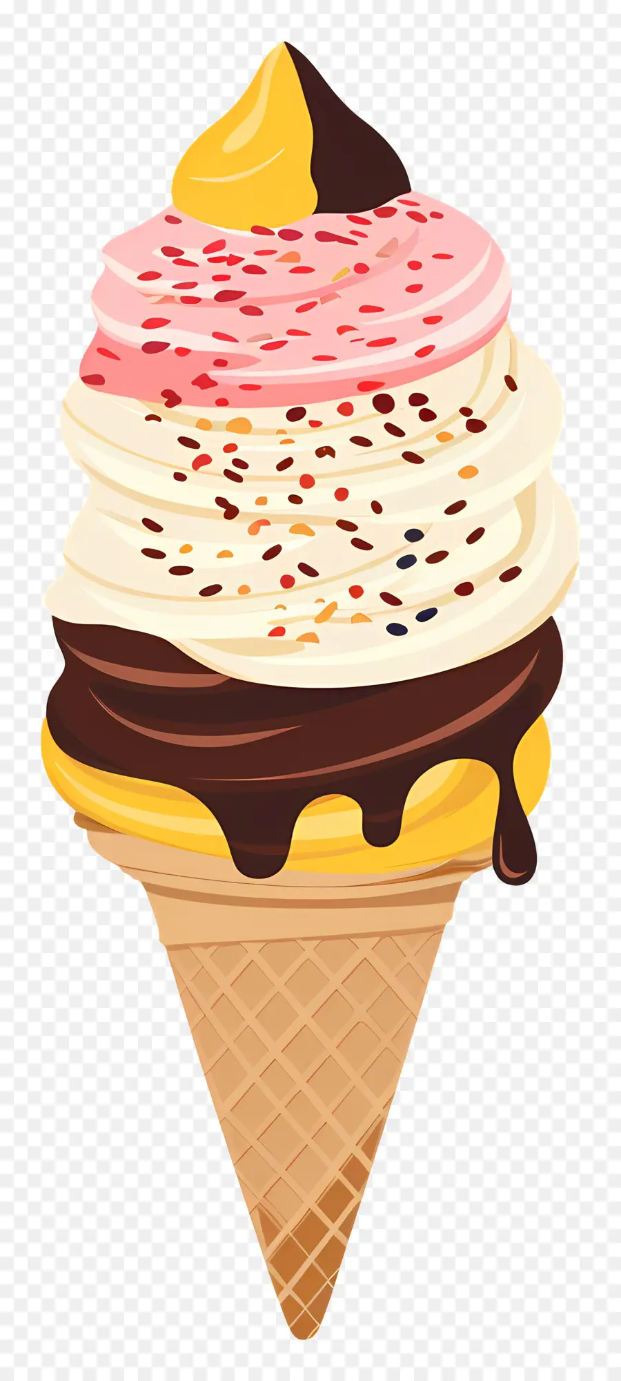 Helado，Cono De Helado PNG