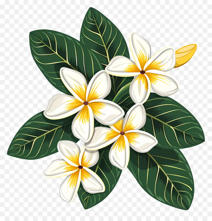 Plumeria，Flores Blancas PNG