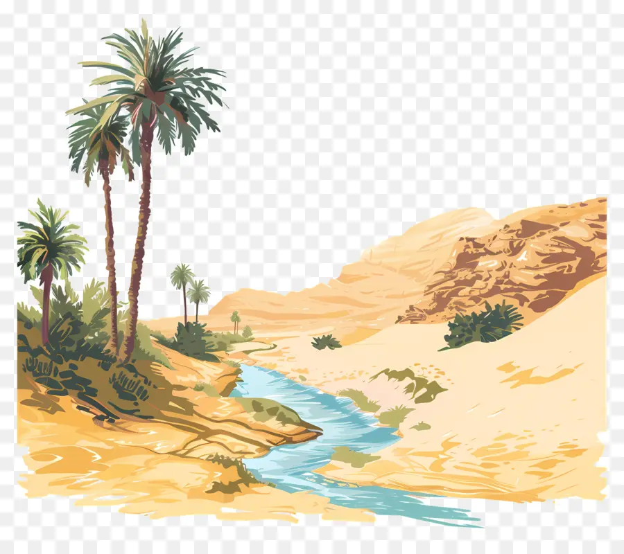 Oasis En El Desierto，Desierto PNG