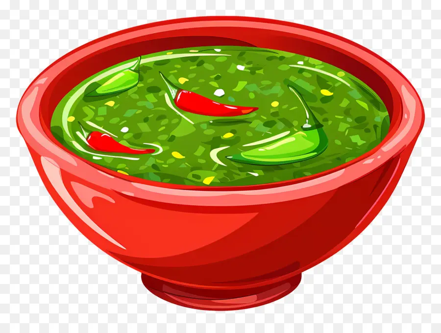 Salsa De Chile Verde，Sopa De Chile Verde PNG