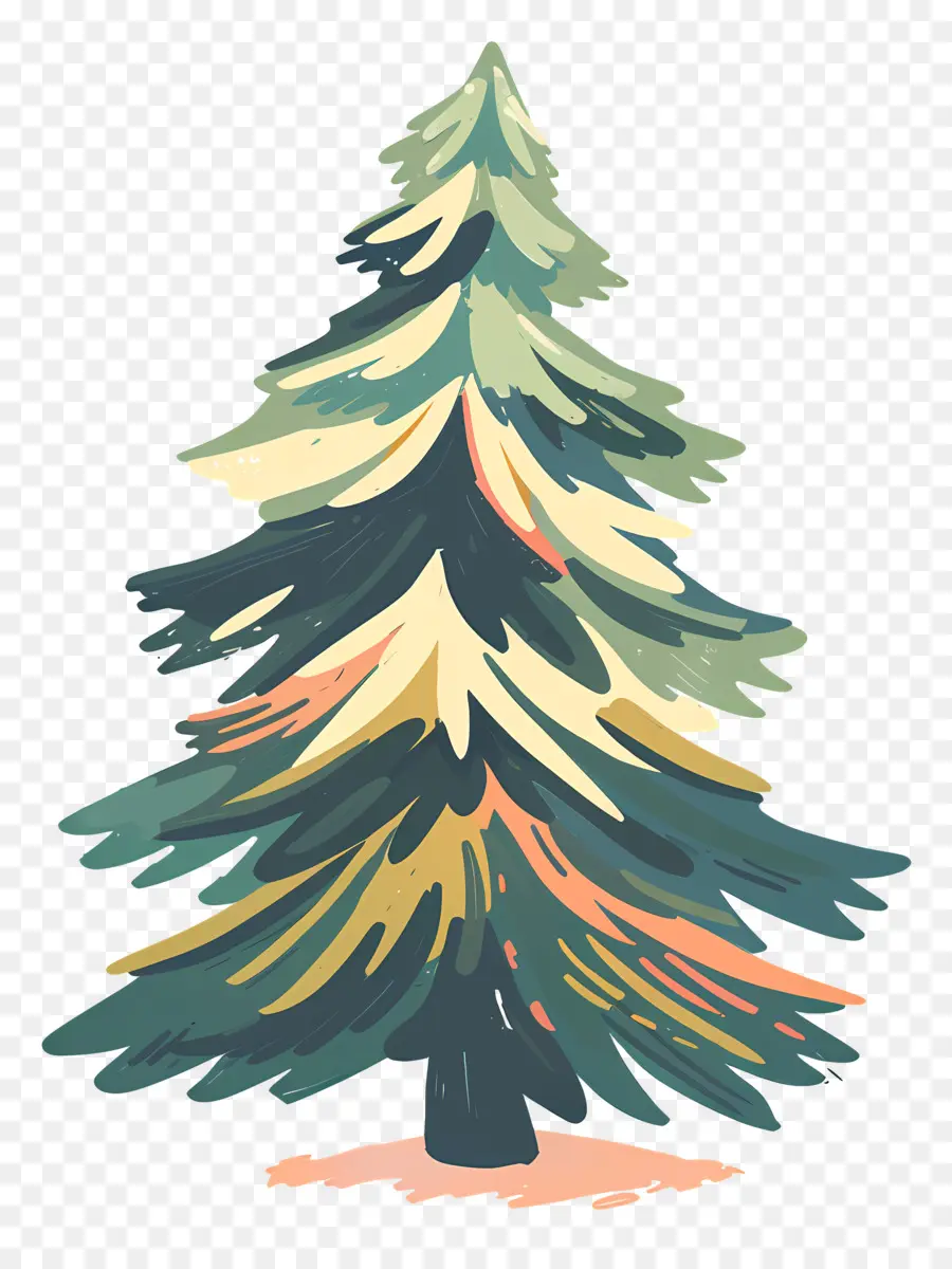 Árbol De Navidad，árbol Colorido PNG