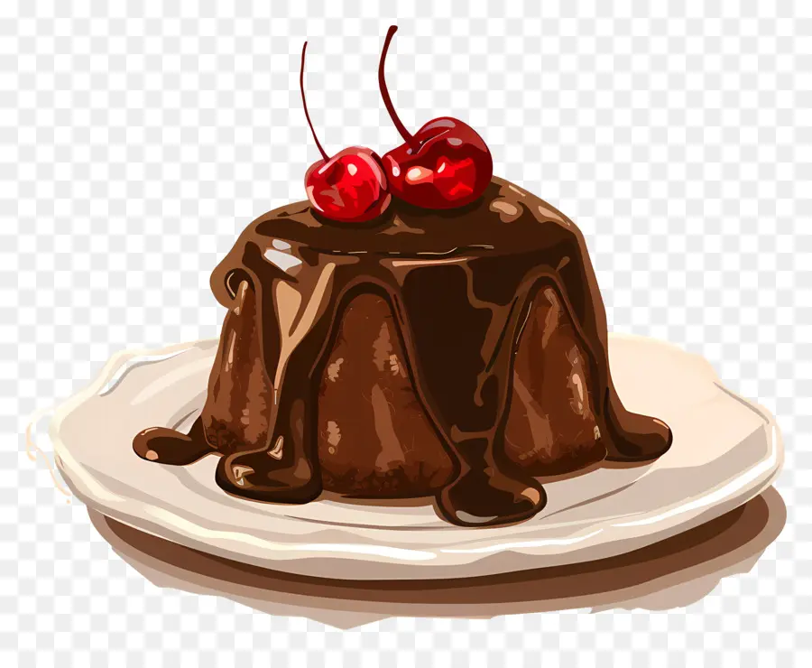 Pastel De Lava，Pudín De Chocolate PNG