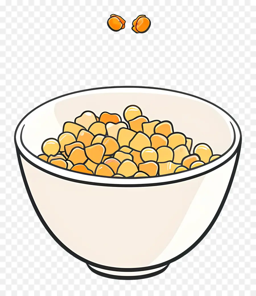 Tazón De Cereales，Garbanzos PNG