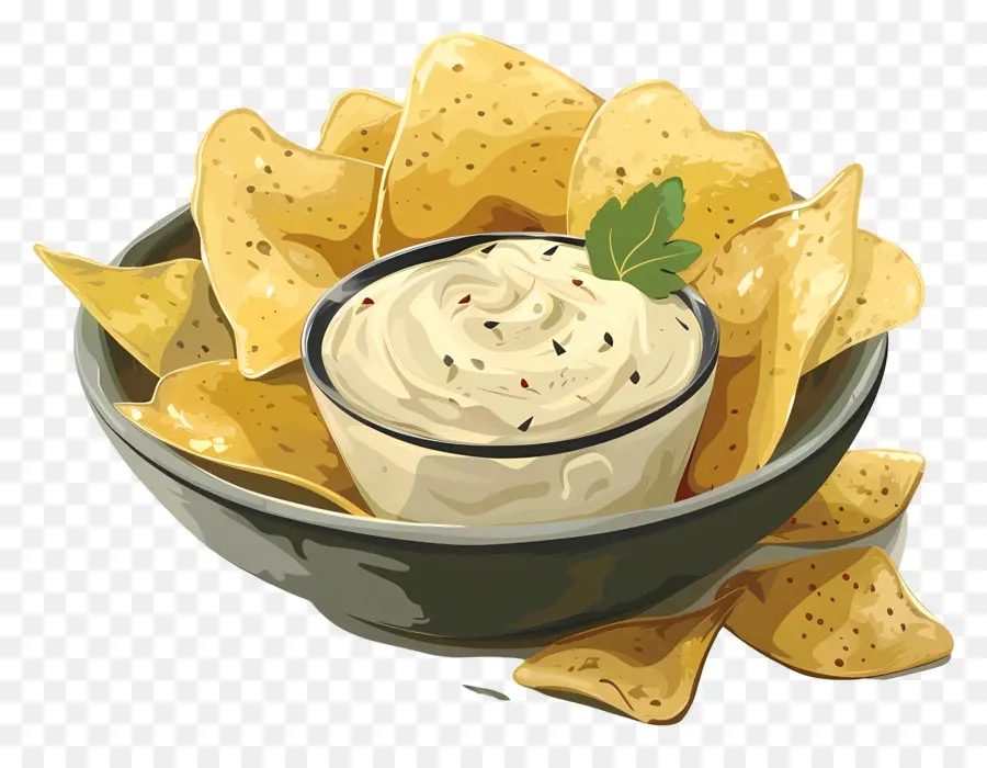 Patatas Fritas Y Salsa，Bol PNG