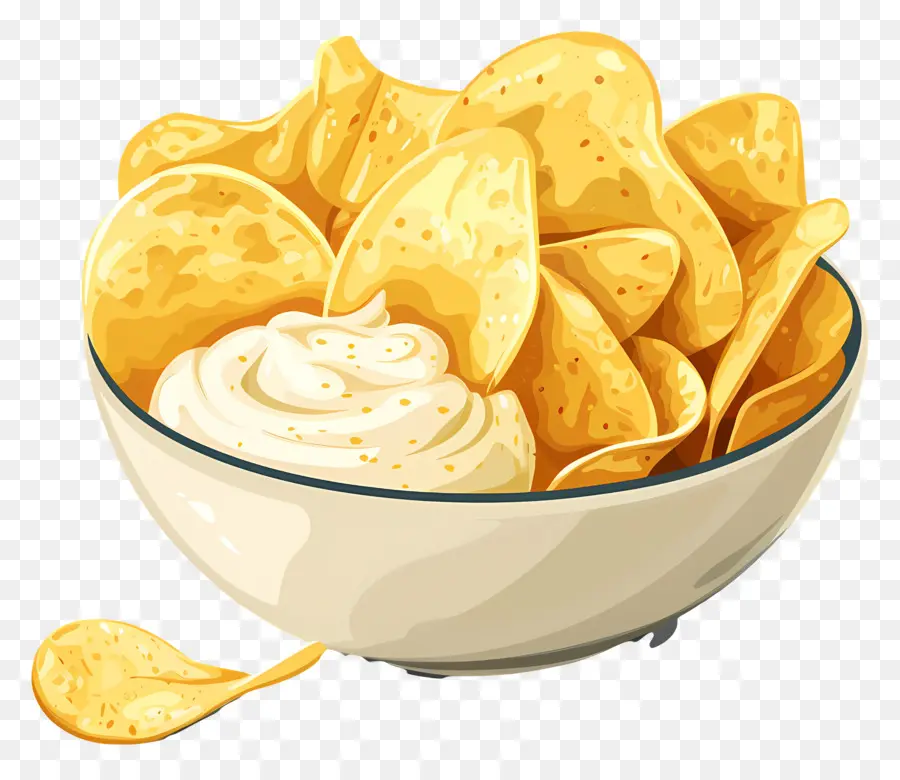 Patatas Fritas Y Salsa，Bol PNG