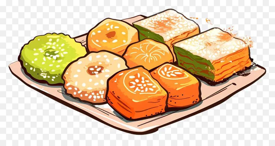 Mithai，Dulces Coloridos PNG