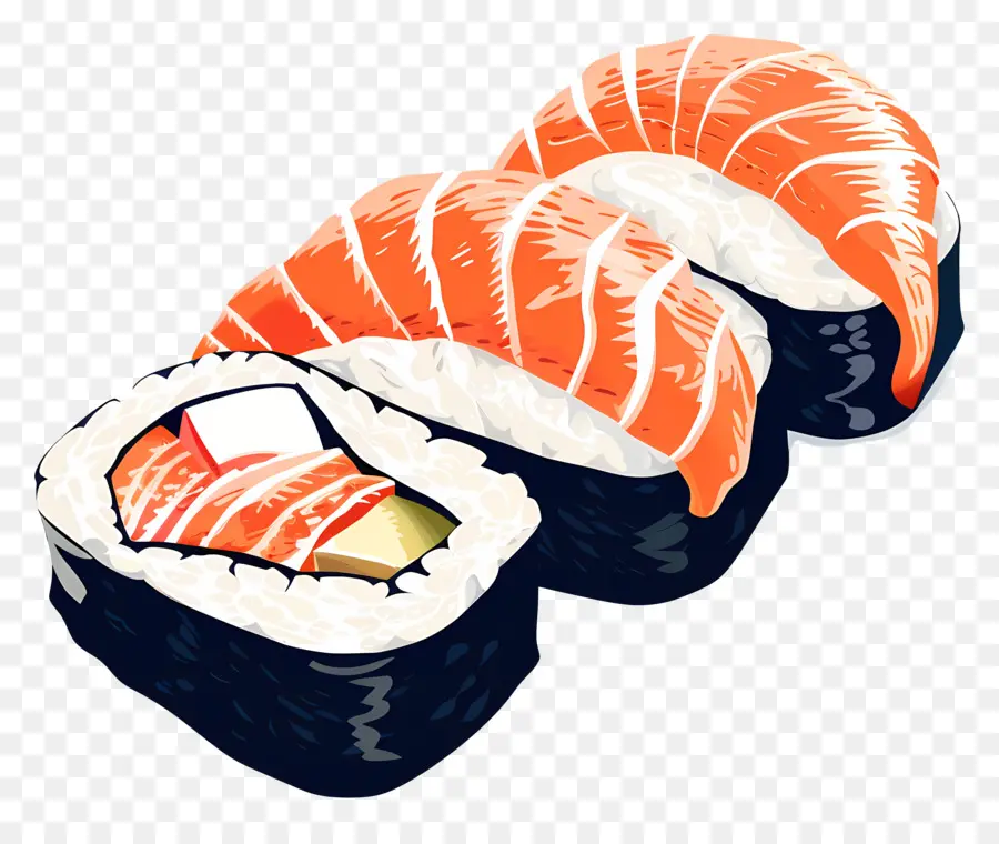 Sushi，Rollos De Sushi PNG