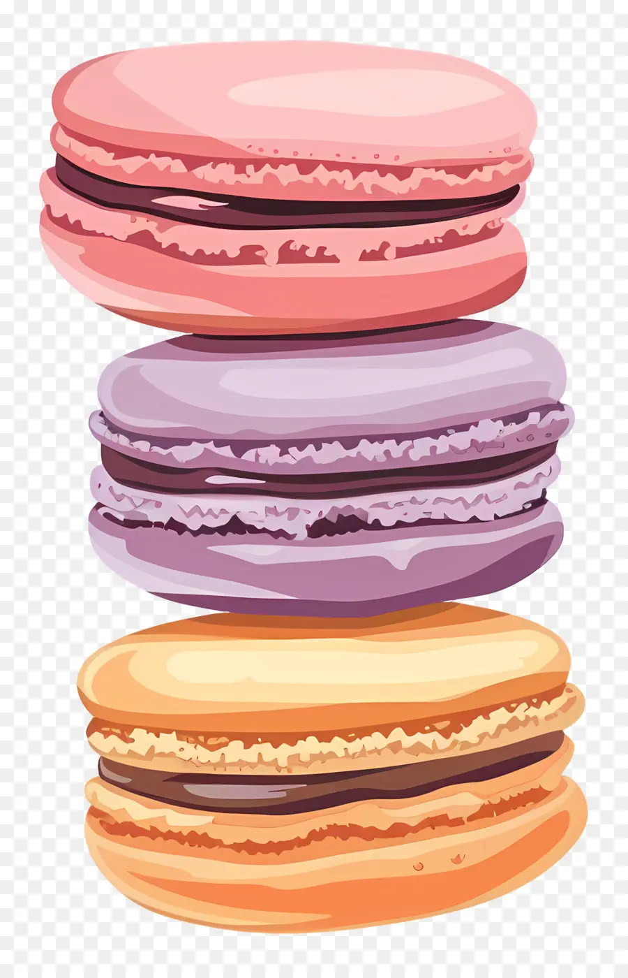 Macarons，Colorido PNG