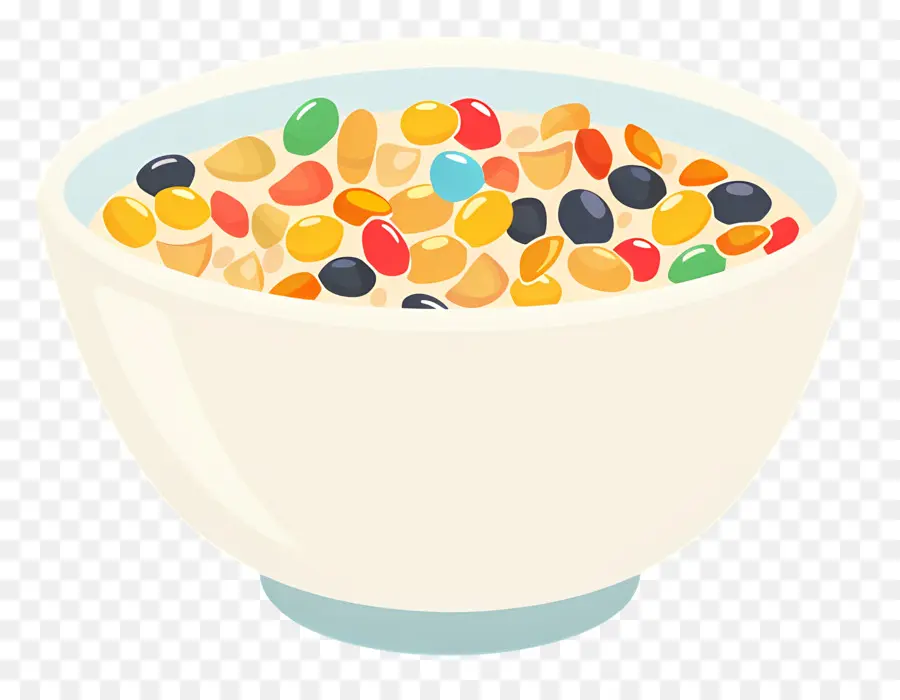 Tazón De Cereal，Los Cereales Para El Desayuno PNG