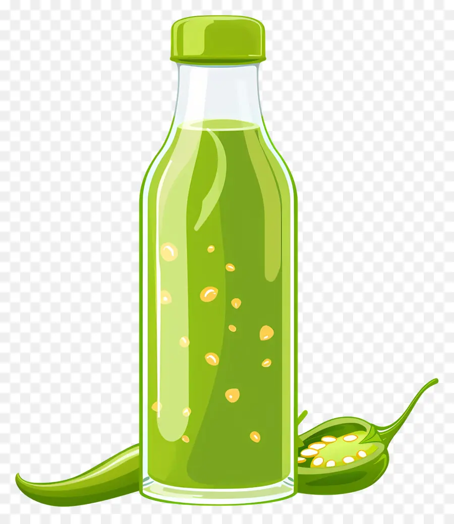 Salsa De Chile Verde，Jugo Verde PNG