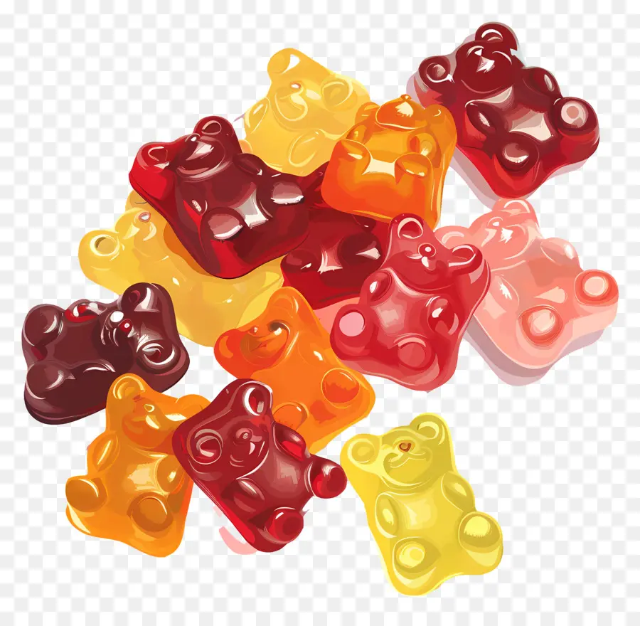 Gummy Bears，Ositos De Gelatina PNG