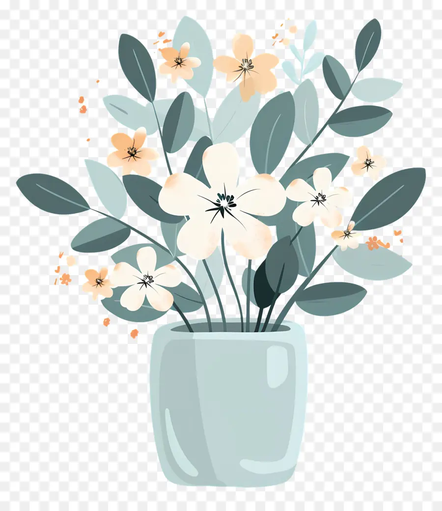 Flores En Maceta，Maceta PNG